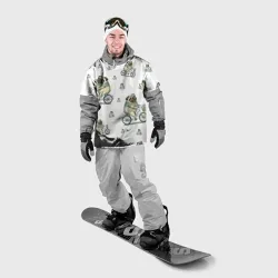 Накидка на куртку 3D Мопс на прогулке