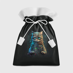 Подарочный 3D мешок Ученый кот программист