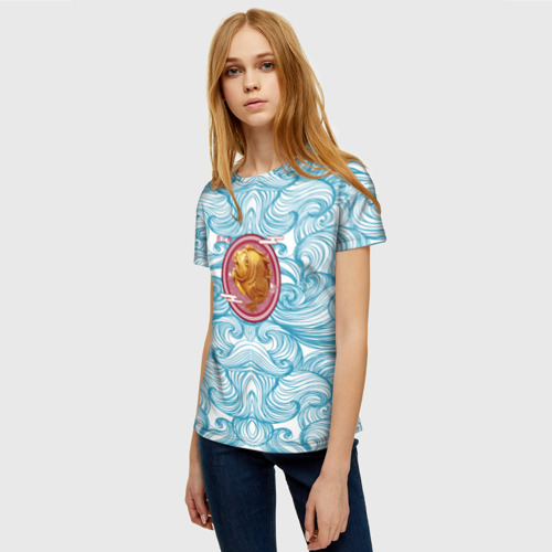 Женская футболка 3D с принтом Японски бог рыбалки и удачи, фото на моделе #1
