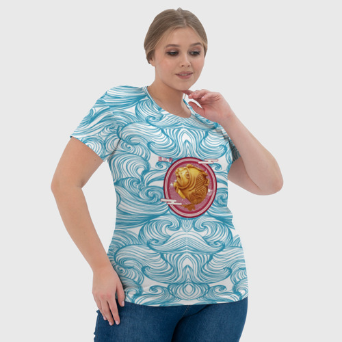Женская футболка 3D с принтом Японски бог рыбалки и удачи, фото #4