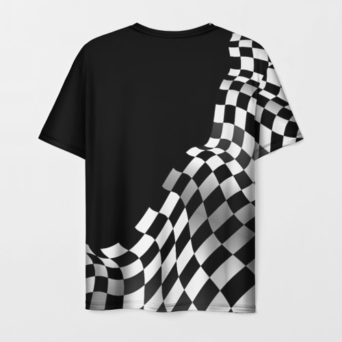 Мужская футболка 3D Chrysler racing flag, цвет 3D печать - фото 2