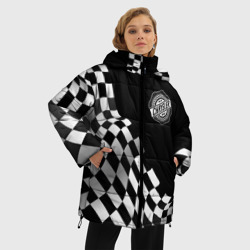 Женская зимняя куртка Oversize Chrysler racing flag - фото 2