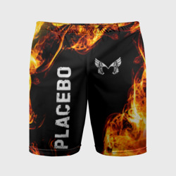 Мужские шорты спортивные Placebo и пылающий огонь