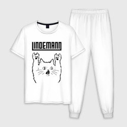 Мужская пижама хлопок Lindemann - rock cat
