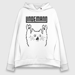 Женское худи Oversize хлопок Lindemann - rock cat