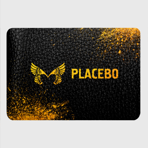 Картхолдер с принтом Placebo - gold gradient: надпись и символ - фото 4