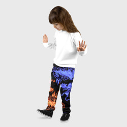 Детские брюки 3D Парящие неоновые драконы - фото 2