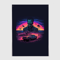 Постер Zombie Retrowave