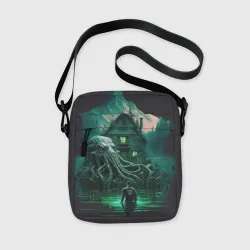 Сумка через плечо 3D Дом на озере