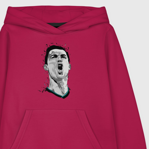Детская толстовка хлопок Scream Ronaldo, цвет маджента - фото 3