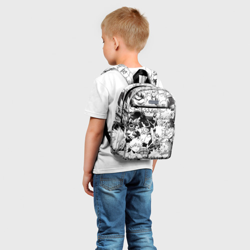 Детский рюкзак 3D с принтом Кацуки Бакуго - Моя геройская академия, фото на моделе #1