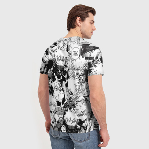 Мужская футболка 3D Кацуки Бакуго - Моя геройская академия, цвет 3D печать - фото 4
