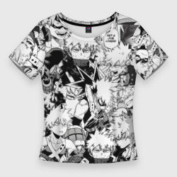 Женская футболка 3D Slim Кацуки Бакуго - Моя геройская академия