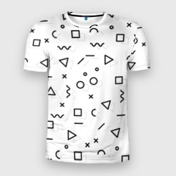 Мужская футболка 3D Slim Разные геометрические фигуры
