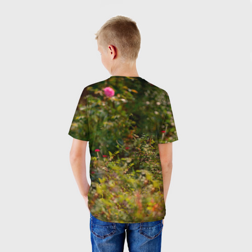 Детская футболка 3D Шелти в траве, цвет 3D печать - фото 4