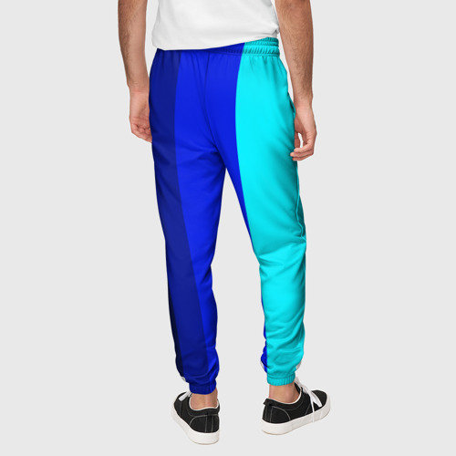 Мужские брюки 3D Контрастные вертикальные полосы, цвет 3D печать - фото 5