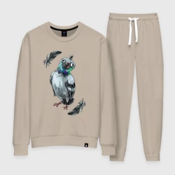 Женский костюм хлопок Чокнутый голубь