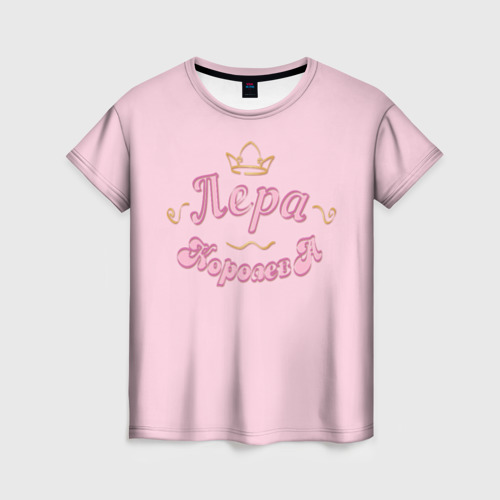 Женская футболка 3D Лера королева, цвет 3D печать