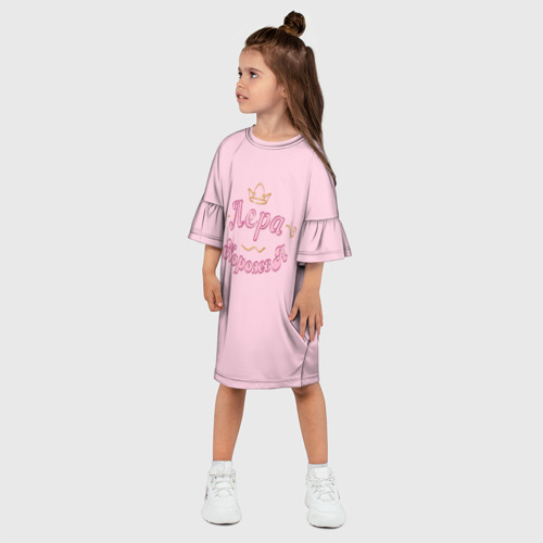 Детское платье 3D с принтом Лера королева, фото на моделе #1