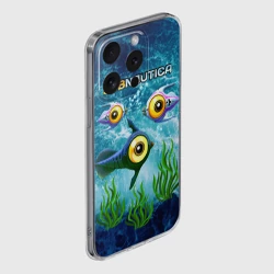Чехол для iPhone 15 Pro силиконовый с защитой камеры Subnautica - фото 2