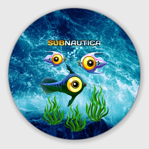 Круглый коврик для мышки Subnautica