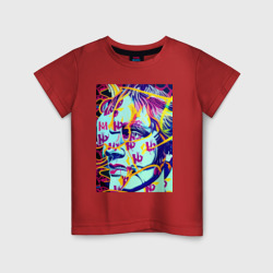 Детская футболка хлопок Andy Warhol - pop art  self-portrait