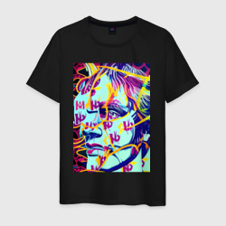 Andy Warhol - pop art  self-portrait – Футболка из хлопка с принтом купить со скидкой в -20%