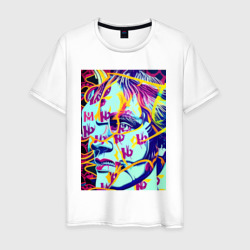 Andy Warhol - pop art  self-portrait – Мужская футболка хлопок с принтом купить со скидкой в -20%