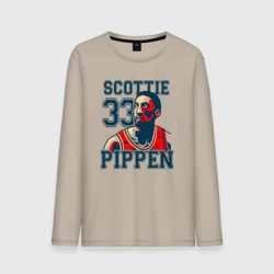Мужской лонгслив хлопок Скотти Пиппен