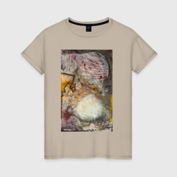 Женская футболка хлопок Autumn abstraction