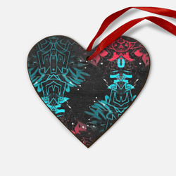 Деревянная игрушка Сердце Graffity Street art