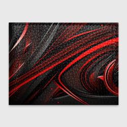 Обложка для студенческого билета Black and red    abstract