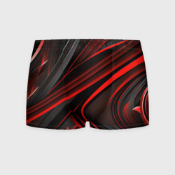 Мужские трусы 3D Black and red    abstract