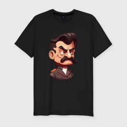 Мужская футболка хлопок Slim Сталин мультяшный