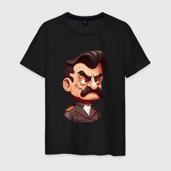 Мужская футболка хлопок Сталин мультяшный