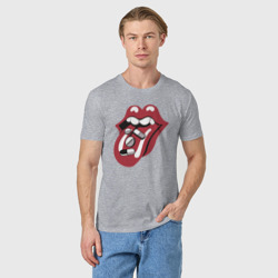 Мужская футболка хлопок Rolling Stones pills - фото 2