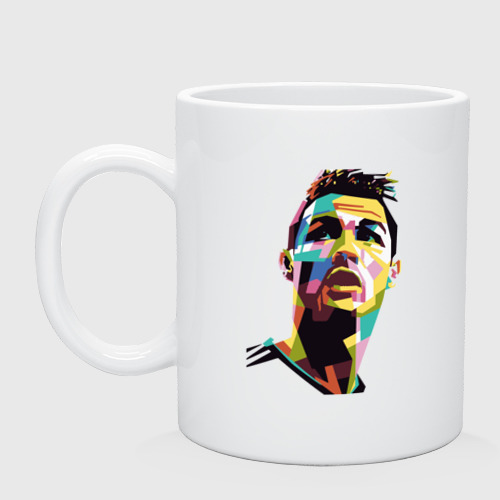 Кружка керамическая Ronaldo color, цвет белый