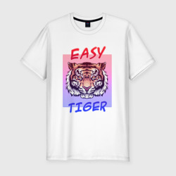 Мужская футболка хлопок Slim Просто тигр