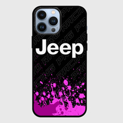Чехол для iPhone 13 Pro Max Jeep pro racing: символ сверху