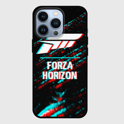 Чехол для iPhone 13 Pro Forza Horizon в стиле glitch и баги графики на темном фоне