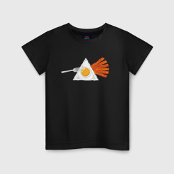 Детская футболка хлопок Pink Floyd яичница и бекон