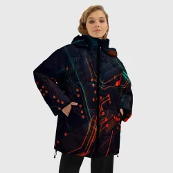 Женская зимняя куртка Oversize Технофон - фото 2