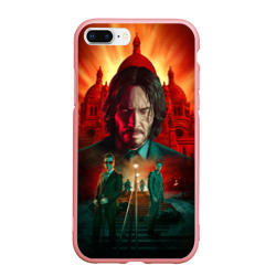 Чехол для iPhone 7Plus/8 Plus матовый John Wick catholic church Paris