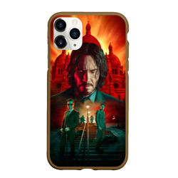 Чехол для iPhone 11 Pro Max матовый John Wick catholic church Paris