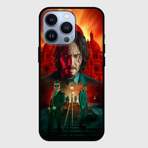 Чехол для iPhone 13 Pro John Wick catholic church Paris, цвет черный