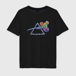 Мужская футболка хлопок Oversize Pink Floyd в стиле Ван Гога