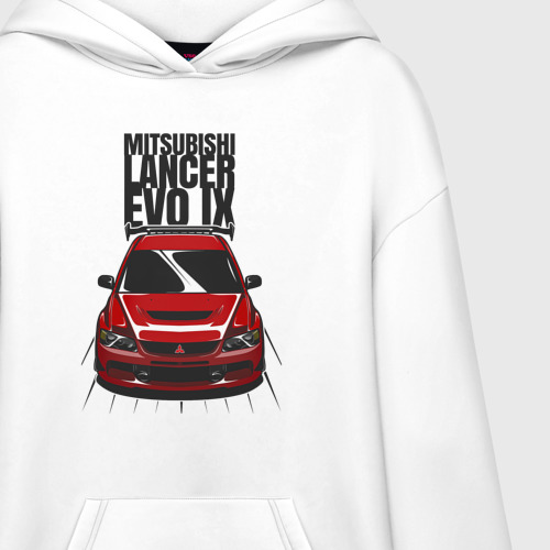 Худи SuperOversize хлопок Mitsubishi Lancer Evo IX - фото 3