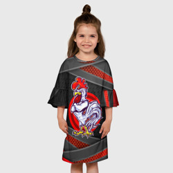Детское платье 3D Боевой петух - фото 2