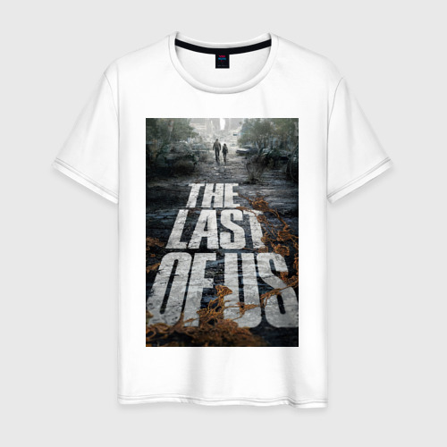 Мужская футболка из хлопка с принтом Сериал the Last of us, вид спереди №1