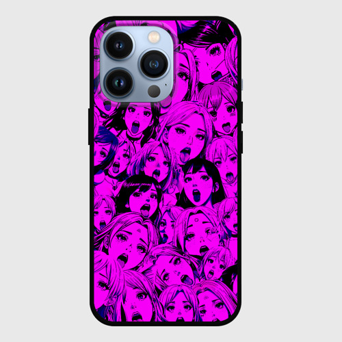 Чехол для iPhone 13 Pro Ahegao: Фиолетовый